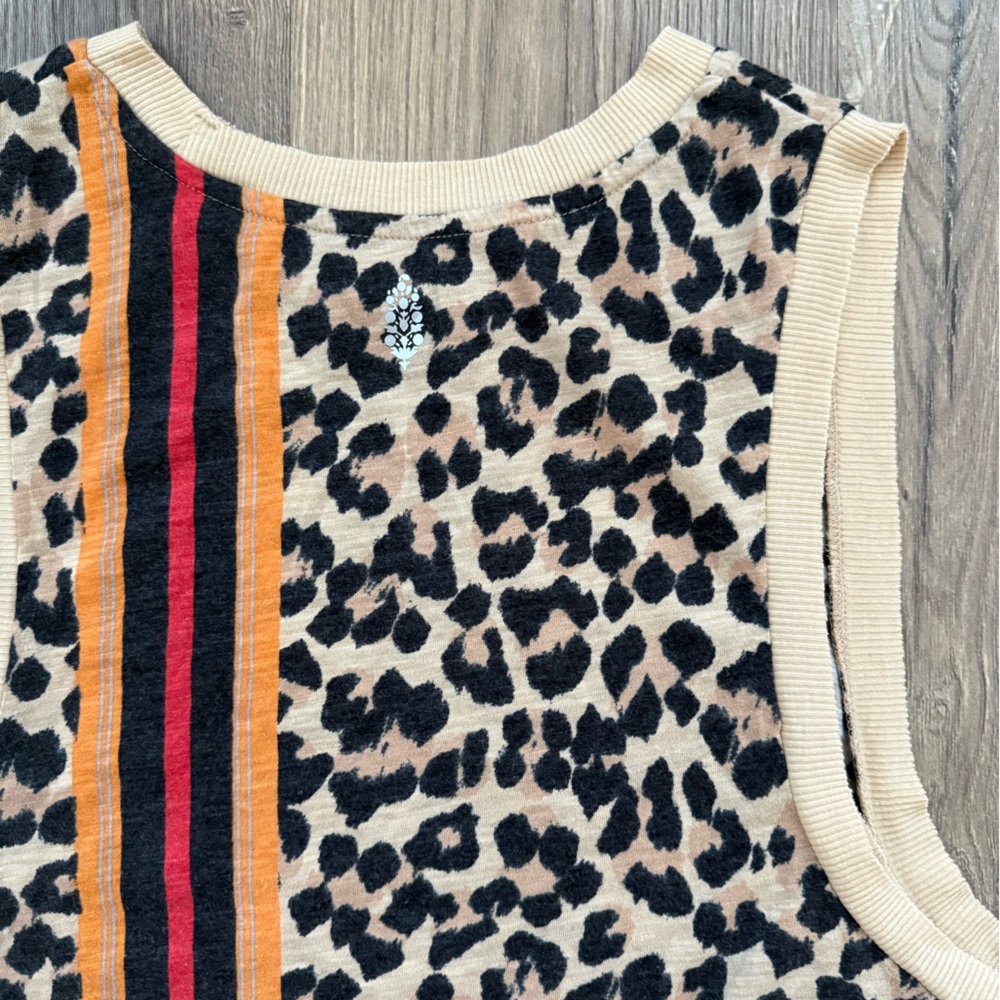 FP Movement Leopard Print Sleeveless Top with Stripes - Picture 11 of 11
